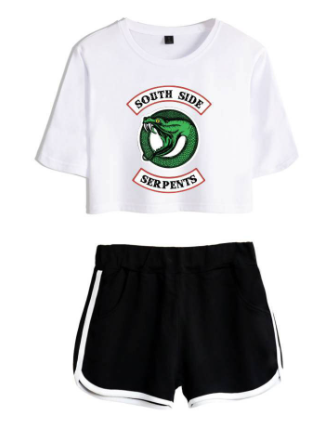 Riverdale Women's Cropped Casual Outfit Set