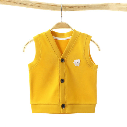 2024 Spring Autumn Kids Cotton Vest for Boys and Girls