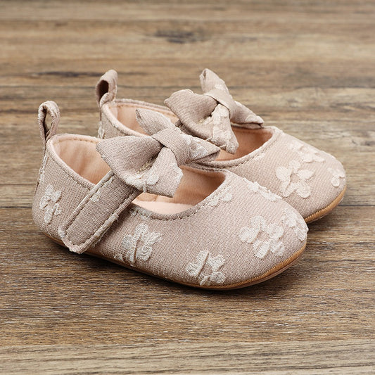 Adorable Bowknot Baby Shoes for First Steps (Non-slip)
