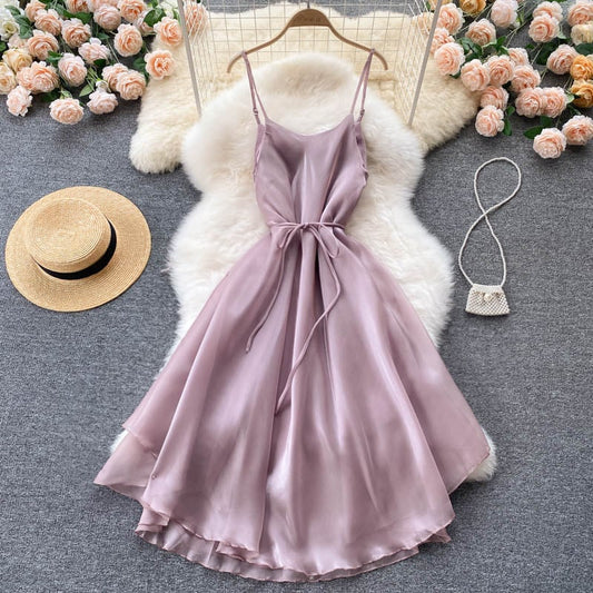 Women's French Lace Up Seaside Vacation Outfit