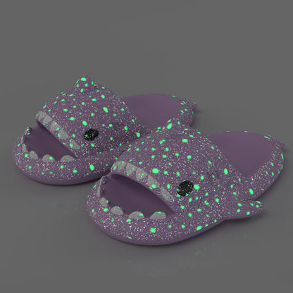 Luminous Shark Slippers for Summer Nights