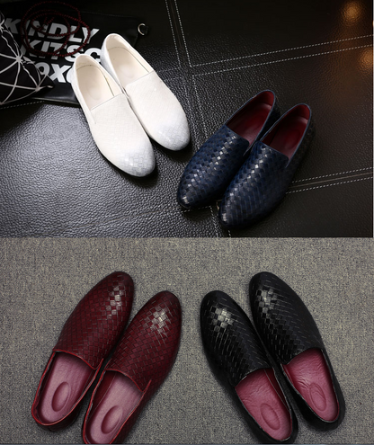Versatile British Men's Leather Loafers