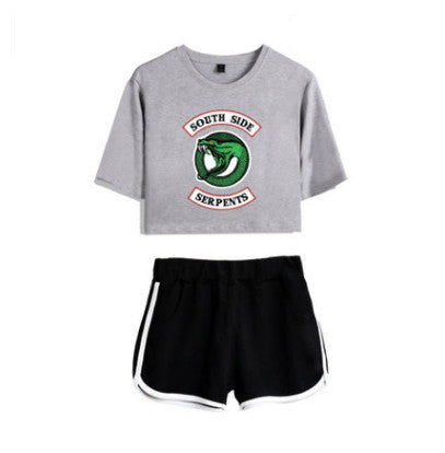 Riverdale Women's Cropped Casual Outfit Set