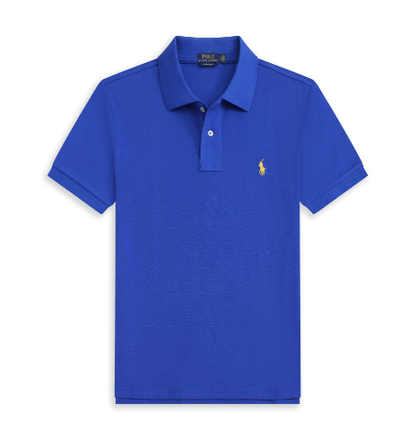 Men's Casual Cotton Polo Shirt - Short Sleeve (One Piece)