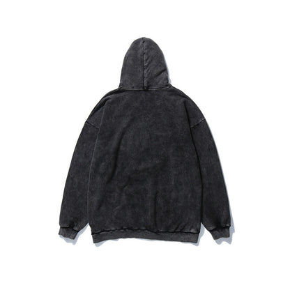 Vintage Washed Hoodie for Men - Hip Hop Casual Wear