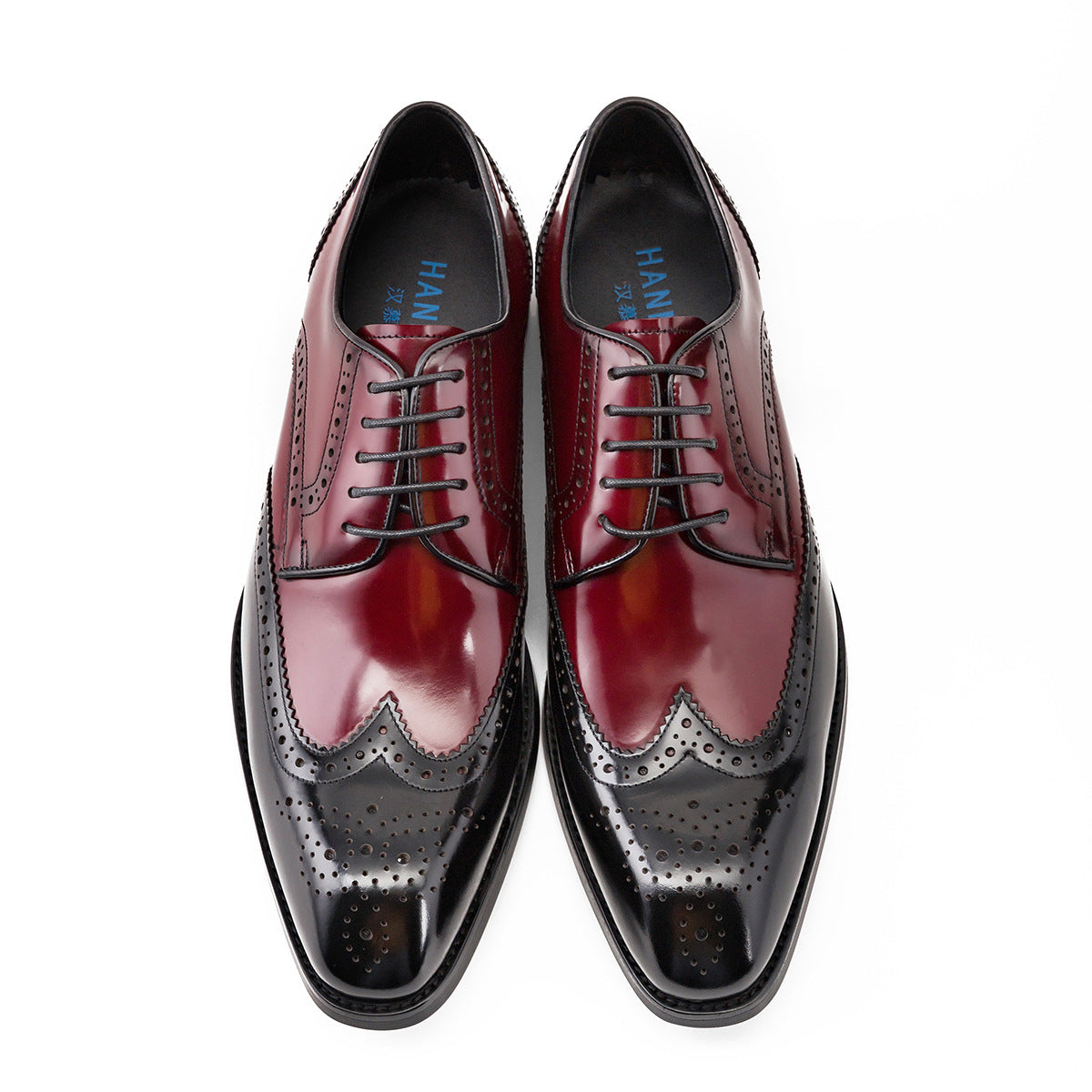 Men's Business Formal Leather Shoes with Square Toe