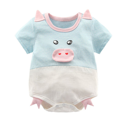 2019 Summer Baby Clothes Cute Panda Cow Romper Outfit