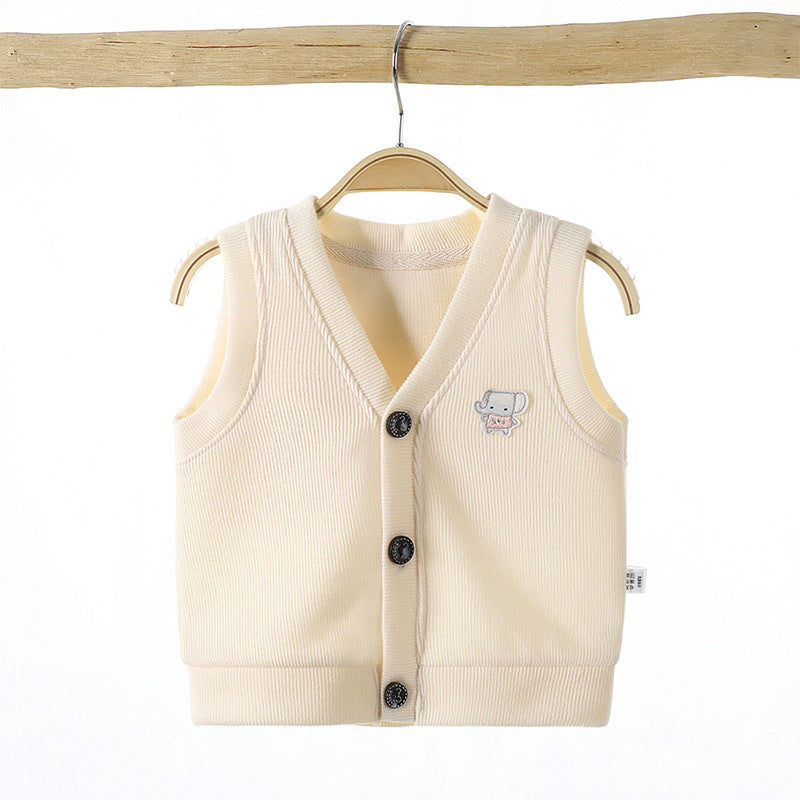 2024 Spring Autumn Kids Cotton Vest for Boys and Girls