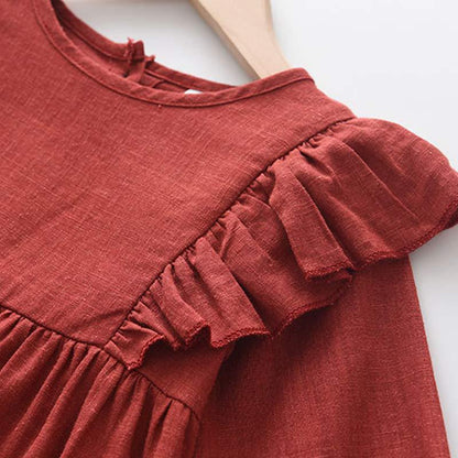 European Style Ruffled Sleeve Baby Romper