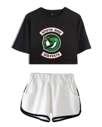 Riverdale Women's Cropped Casual Outfit Set