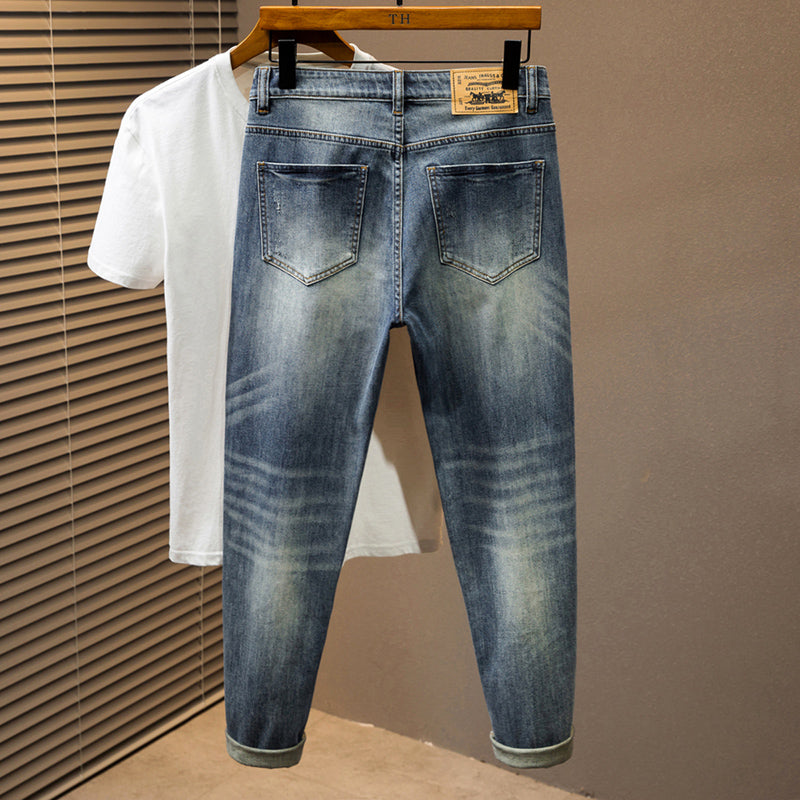 Men's Plus Size Midweight Denim Jeans - Casual Fashion