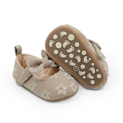 Adorable Bowknot Baby Shoes for First Steps (Non-slip)