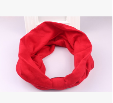 Exaggerated Wide Headband in Solid Cotton Fabric