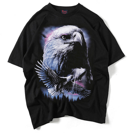 3D Animal Graphic Oversized T-Shirt for Men