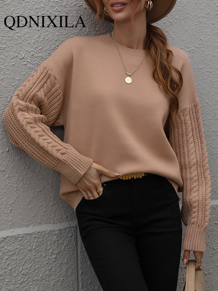 Women's Vintage Knitted Green Wool Sweater