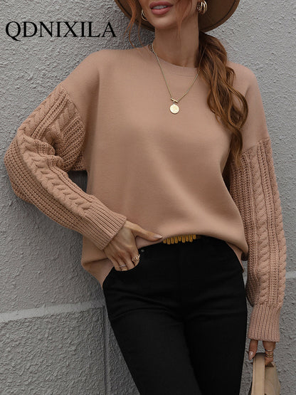 Women's Vintage Knitted Green Wool Sweater
