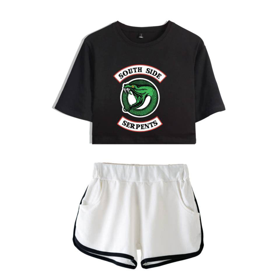 Riverdale Women's Cropped Casual Outfit Set