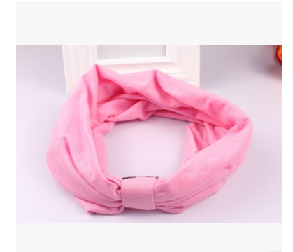 Exaggerated Wide Headband in Solid Cotton Fabric