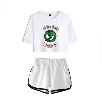 Riverdale Women's Cropped Casual Outfit Set