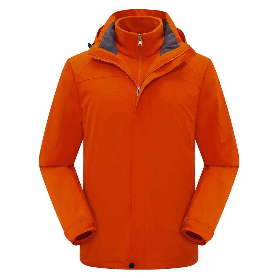 Outdoor 2-Piece Windbreaker Set with Detachable Lining