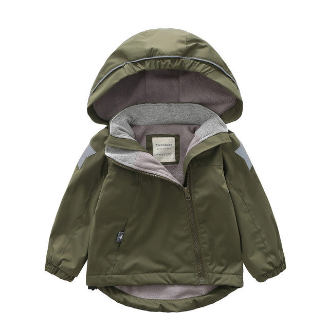 Kids' Spring Autumn Jacket, Windproof and Waterproof
