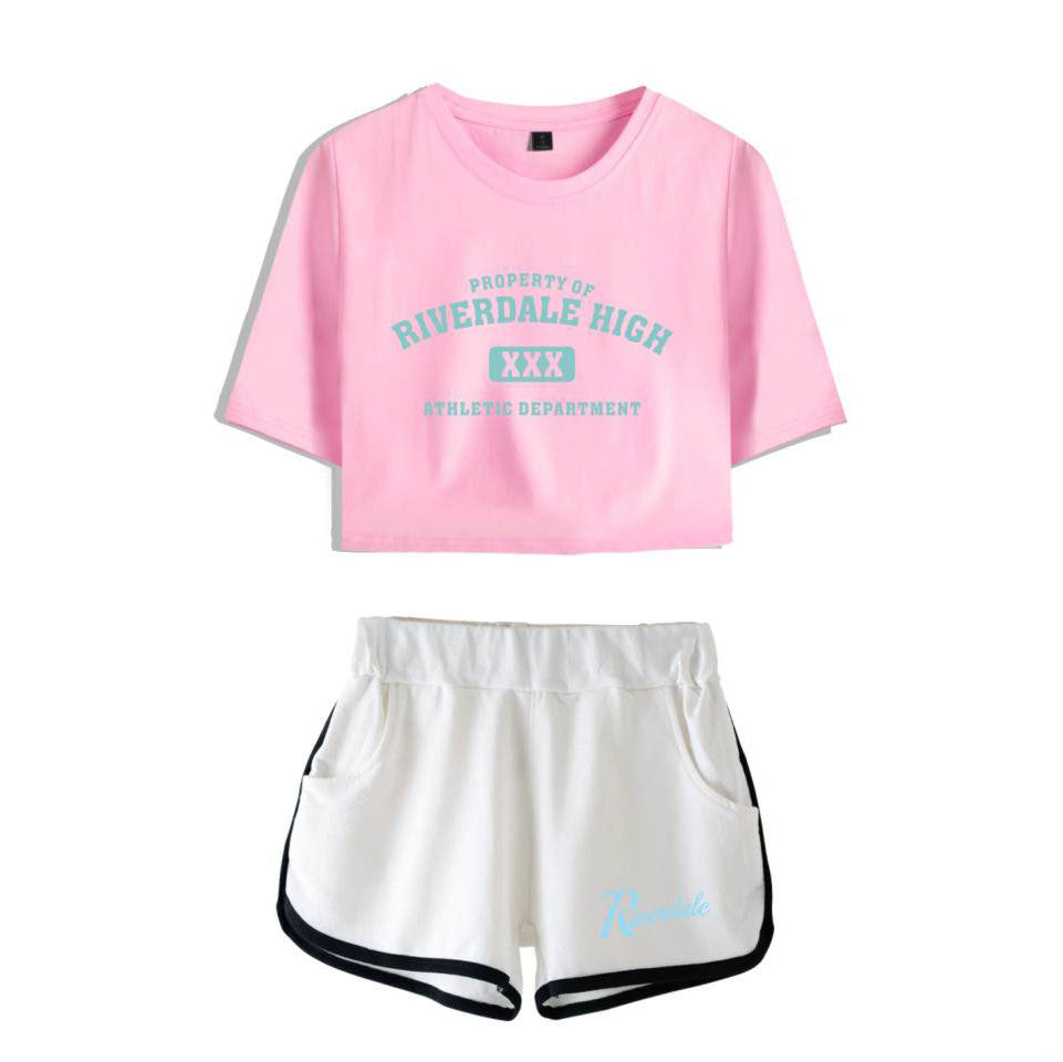 Riverdale Women's Cropped Casual Outfit Set