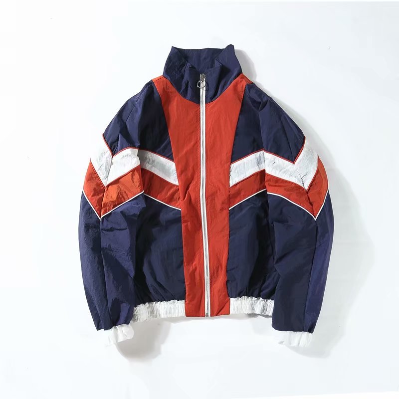 Thick Striped Baseball Jacket for Men - Trendy Casual Wear