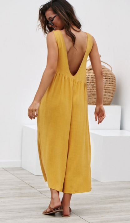 Sleeveless Women's Bodysuit Jumpsuit Outfit