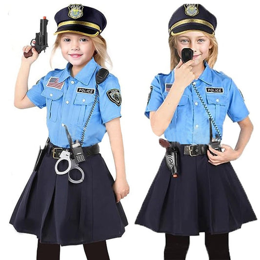 Children's Halloween Police Costume Outfit