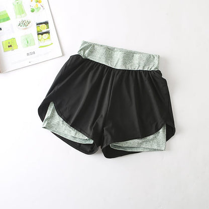Quick-Drying High-Waist Sports Shorts for Active Wear