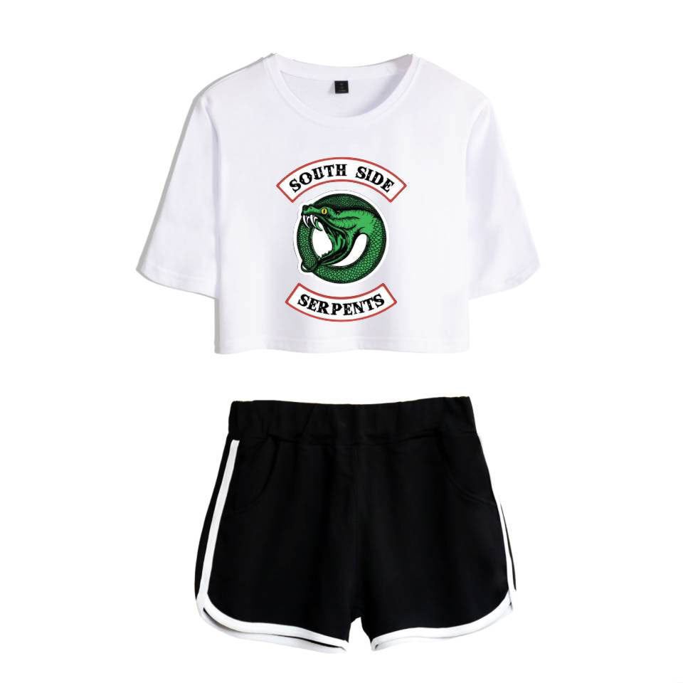 Riverdale Women's Cropped Casual Outfit Set