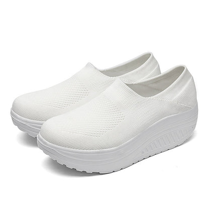 Women's Casual Thick-soled Mesh Slip-on Shoes