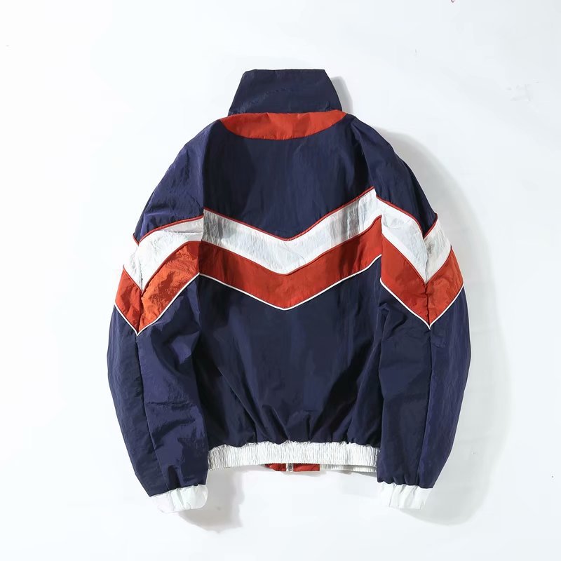 Thick Striped Baseball Jacket for Men - Trendy Casual Wear