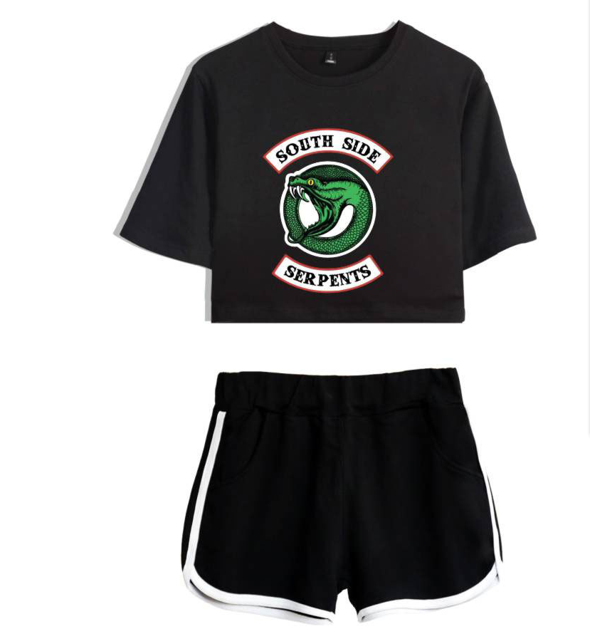 Riverdale Women's Cropped Casual Outfit Set