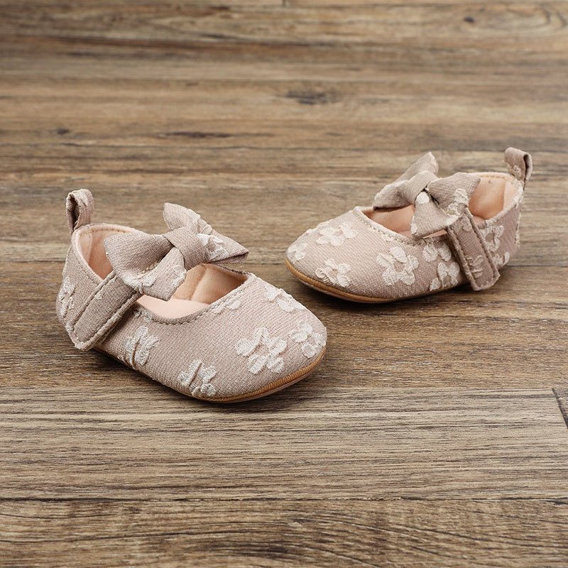 Adorable Bowknot Baby Shoes for First Steps (Non-slip)