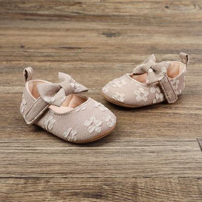 Adorable Bowknot Baby Shoes for First Steps (Non-slip)