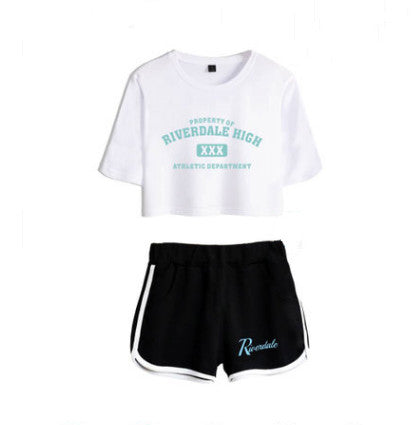 Riverdale Women's Cropped Casual Outfit Set