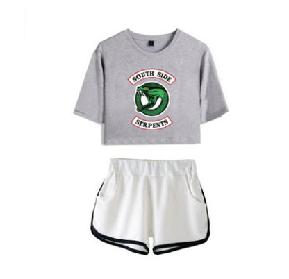 Riverdale Women's Cropped Casual Outfit Set