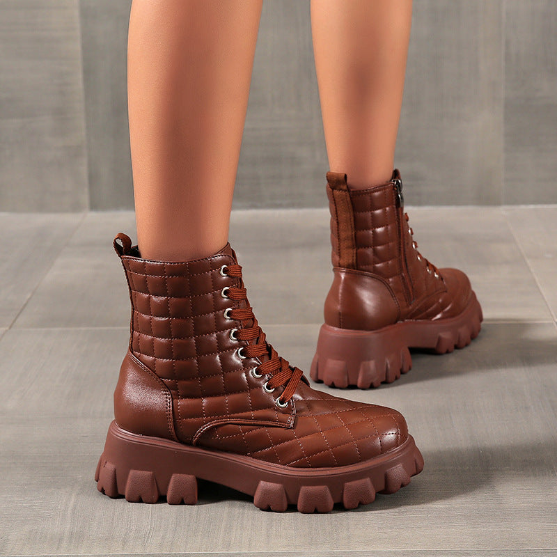 Velvet Warm Thick-Soled Short Boots for Women