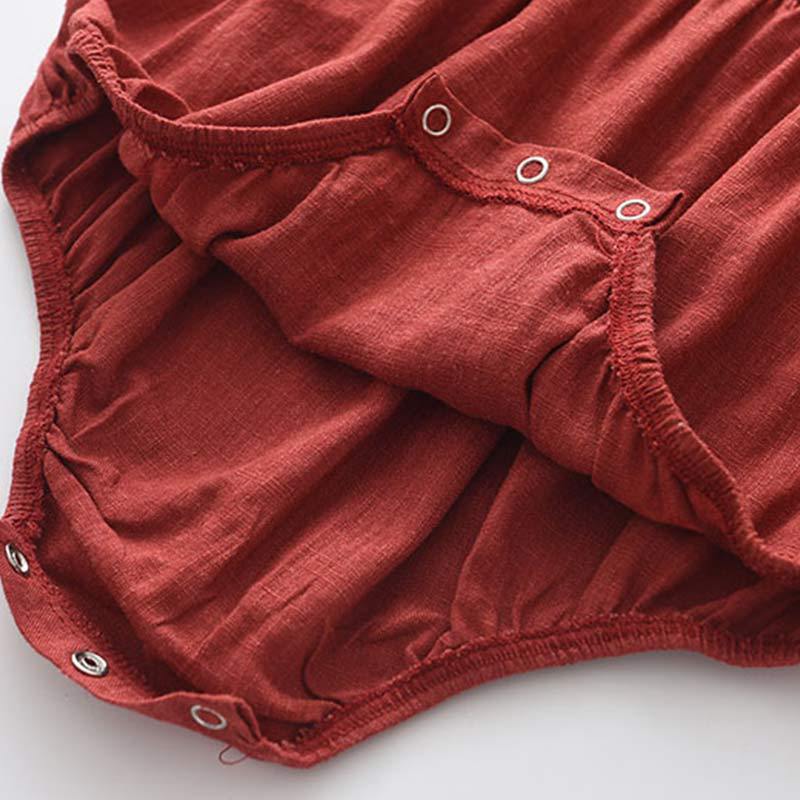 European Style Ruffled Sleeve Baby Romper