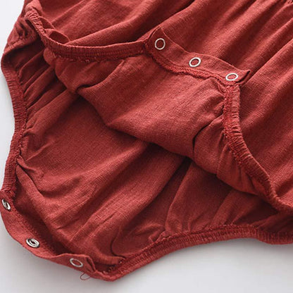 European Style Ruffled Sleeve Baby Romper