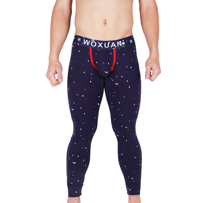 Warm Sexy Long Men's Underwear Cotton Pajama Pants
