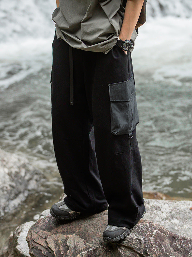 INFLATION Men's Color Block Pocket Jogger Pants