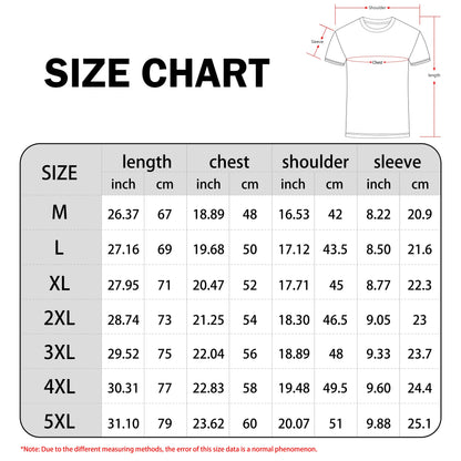 Men's Casual Crew Neck Rose Print T-Shirt (Regular/Oversize)