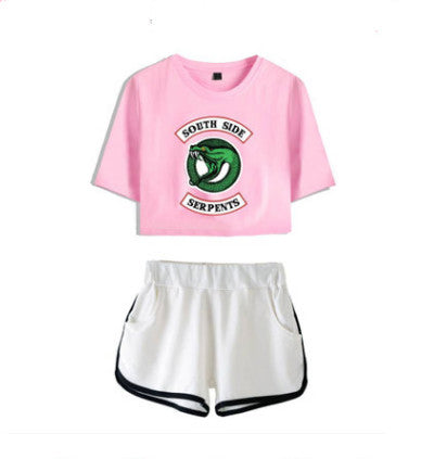 Riverdale Women's Cropped Casual Outfit Set
