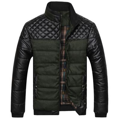 Men's Cotton Jacket, Korean Style Slim Fit Coat