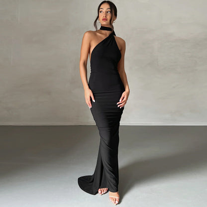 2024 Summer Women's Slim Backless Dress Wholesale
