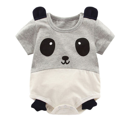 2019 Summer Baby Clothes Cute Panda Cow Romper Outfit
