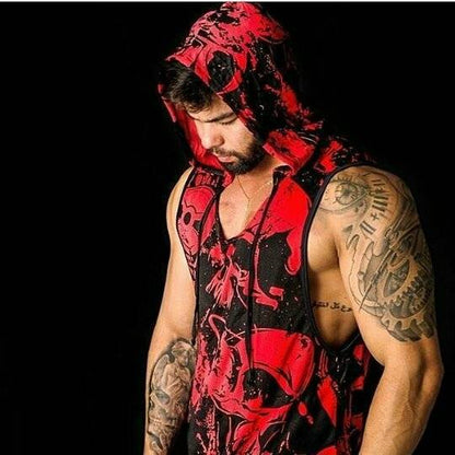 Men's Summer Quick-Dry Hooded Workout Tank Top