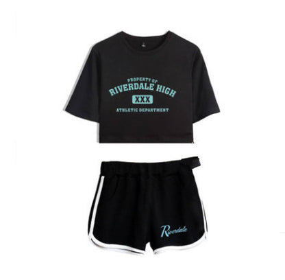 Riverdale Women's Cropped Casual Outfit Set